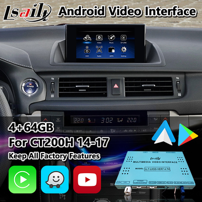 Lsailt Android Interface vidéo pour Lexus CT200h CT F Sport contrôle de souris 2014-2017