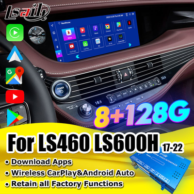 Lsailt 8 Go d'interface Android pour Lexus LS S500h LS600h LS460 2013-2021 Inclus YouTube, NetFlix, CarPlay, Android Auto